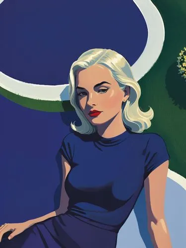 wpap,art deco woman,marilyn monroe,vector illustration,roy lichtenstein,wesselmann,Illustration,American Style,American Style 09