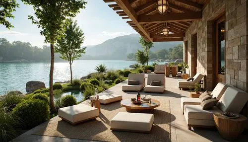 lefay,amanresorts,house by the water,outdoor furniture,chalet,summer house,luxury property,stehekin,loggia,talloires,chaise lounge,patio furniture,rippon,outdoor dining,svizzera,lake como,alpine style,gstaad,lake lucerne region,summer cottage