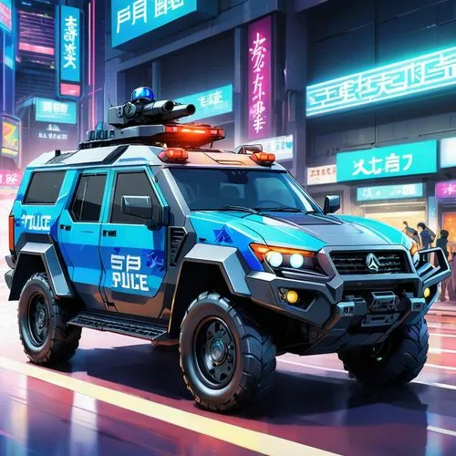 patrol car,police cruiser,subaru rex,police car,patrol cars,isuzuki,sheriff car,daewongun,cybertruck,squad car,armored car,armored vehicle,police cars,kuruma,isuzu,uaz,nypd,zrp,interceptor,jiangyong,Illustration,Japanese style,Japanese Style 03