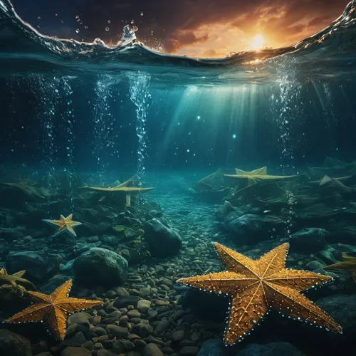 dos estrellas de siete puntas de agua,starfishes,starfish,sea star,underwater background,nautical star,underwater landscape,star illustration,ocean underwater,undersea,underwater world,sea-life,sea li