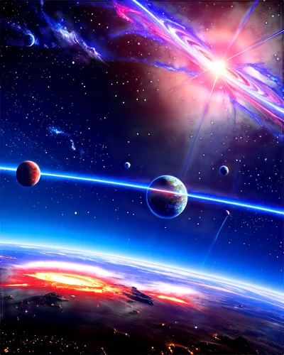 3d background,colorful star scatters,cartoon video game background,free background,homeworld,space,fire planet,planetaria,alien planet,starscape,planet alien sky,planetout,space art,sunburst background,nibiru,planets,spacescraft,4k wallpaper 1920x1080,sky space concept,extrasolar,Illustration,Japanese style,Japanese Style 03