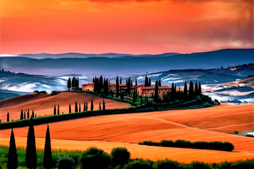 tuscany,toscane,toscana,tuscan,pienza,montalcino,umbria,tuscans,campagna,landscape photography,toscano,umbrian,home landscape,beautiful landscape,italia,florentia,panoramic landscape,landscapes beautiful,tramonto,italy,Conceptual Art,Fantasy,Fantasy 33