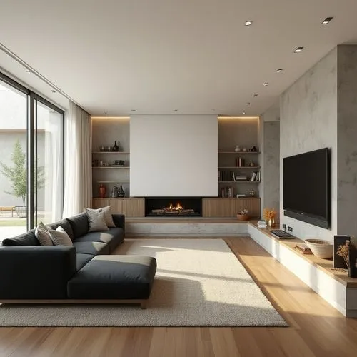 modern living room,interior modern design,livingroom,minotti,living room,fire place,Photography,General,Realistic