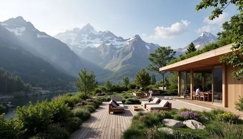 house in the mountains,house in mountains,mountain huts,chalet,the cabin in the mountains,amanresorts,alpine style,chamonix,mountain hut,alpine village,lefay,mountain settlement,alpine landscape,alpine region,3d rendering,high alps,summer house,the alps,luxury property,swiss alps