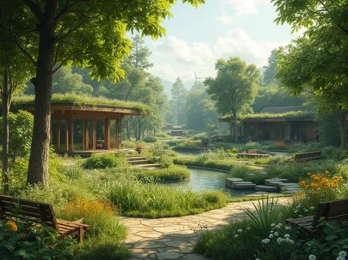 nature garden,riverwood,streamwood,green meadow,green garden,sake gardens,gardens,japanese garden,forest glade,greenforest,the garden,arboretum,forest path,garden of plants,home landscape,netherwood,fantasy landscape,arenanet,butterfields,verdant,Photography,General,Realistic