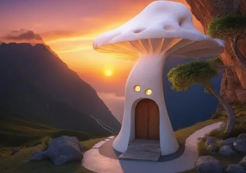 fairy chimney,cloud mushroom,mushroom island,mushroom landscape,orduna,Photography,General,Realistic