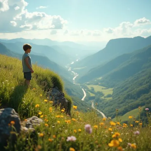 the valley of flowers,nature and man,valley,transcaucasia,ilse valley,the valley of the