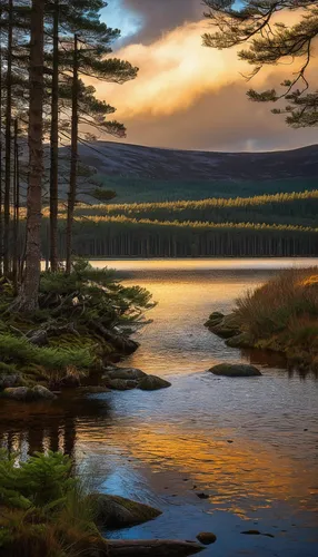 Vanishing light at Loch Garten in Scotland by Karen Ketels,wicklow,loch drunkie,slowinski national park,loch,evening lake,landscape photography,trossachs national park - dunblane,loch venachar,laacher