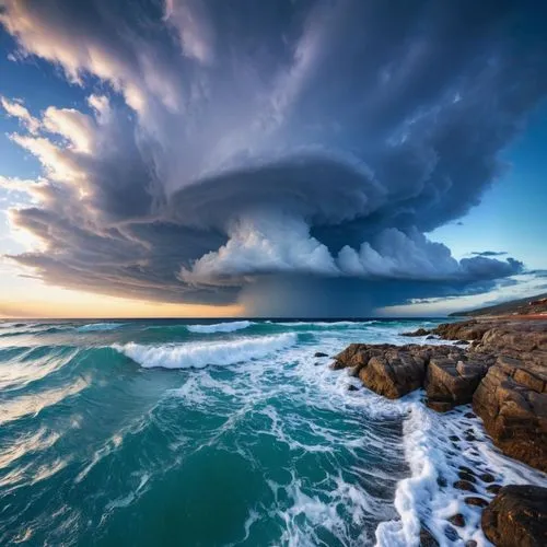 The sea  is imagination sunrise,sea storm,storm clouds,water spout,a thunderstorm cell,cloud formation,nature's wrath,meteorological phenomenon,natural phenomenon,cumulonimbus,atmospheric phenomenon,s