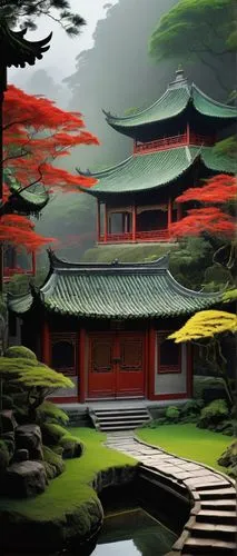 kyoto,dojo,world digital painting,asian architecture,hanhwa,cartoon video game background,sanshui,zui,japanese garden,landscape background,taoism,fengshui,japanese background,imagawa,jigoku,koreana,tianxia,japan garden,art background,chuseok,Conceptual Art,Sci-Fi,Sci-Fi 16