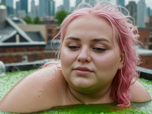 wet,bathtub,wet girl,milk bath,water bath,summer floatation,inflatable pool,tub,the girl in the bathtub,bathing fun,bath with milk,mandi,green water,the blonde in the river,photoshoot with water,green screen,bath,jade,jacuzzi,lily pad,Female,Frizzy,XXXL,Sleepy,Outdoor,Urban Rooftop