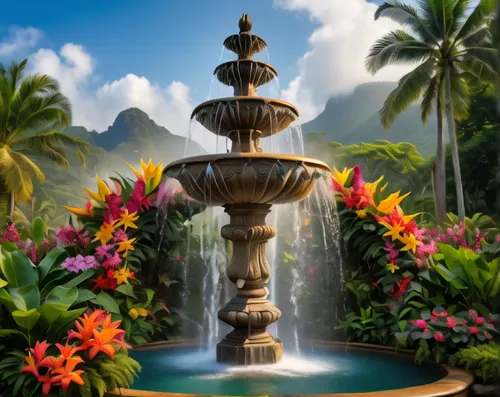 decorative fountains,spa water fountain,water fountain,fountain,fountain of friendship of peoples,stone fountain,lafountain,water feature,tropical floral background,city fountain,village fountain,fountains,tropical bloom,maximilian fountain,tropical flowers,water mist,hawaii,old fountain,august fountain,fountain pond