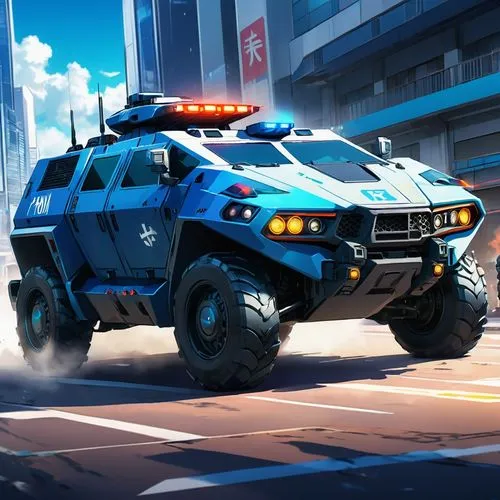 patrol car,patrol cars,police cruiser,interceptor,armored vehicle,police car,subaru rex,defender,kuruma,armored car,sheriff car,interceptors,squad car,armored personnel carrier,lapd,zrp,evoque,off-road vehicle,patrols,cybertruck,Illustration,Japanese style,Japanese Style 03