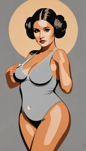 leia,hypermastus,pregnant woman icon,botero,pin-up girl,cool pop art,amidala,pin ups,bunda,padme,guillemin,jabba,retro pin up girl,valentine pin up,sumo,pin up girl,sumo wrestler,modern pop art,hutt,pin-up model,Illustration,Black and White,Black and White 32