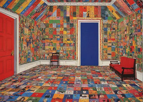 mondrian,rug,parquet,floor tiles,quilt,danish room,carpet,quilt barn,the little girl's room,children's bedroom,children's room,children's interior,flooring,wade rooms,mosaic,patchwork,spanish tile,mosaics,tapestry,tiles,Conceptual Art,Daily,Daily 26