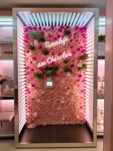 flower booth,flower wall en,floral corner,schlumbergera,aeroponics,aeroponic,Photography,General,Realistic