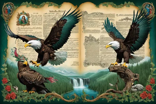 eagle illustration,bald eagles,book illustration,constitution,eagles,eagle drawing,bird kingdom,american bald eagle,freemasonry,bird illustration,hymn book,eagle scout,songbirds,bald eagle,eagle,coat of arms of bird,bird bird kingdom,flower and bird illustration,freemason,coat arms,Illustration,Realistic Fantasy,Realistic Fantasy 02