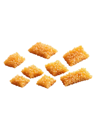 parmesan wafers,chicken nuggets,goldfish,uni,padnos,gold fish,nuggets,garridos,fish fillet,mcnuggets,cheetos,chicken tenders,panko,chicken strips,salt sticks,breading,cheese graph,scampi,biscuit crackers,pepperidge,Illustration,Realistic Fantasy,Realistic Fantasy 27