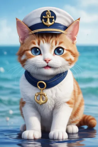 a cat  with smile crying
cute kawaii
Fantasy story,aegean cat,naval officer,marine animal,admiral,sailor,cat-ketch,napoleon cat,admiral von tromp,nautical star,nautical clip art,navy beans,commodore,d