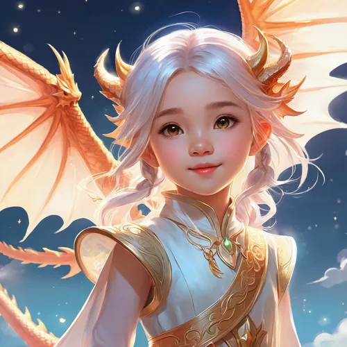 fantasy portrait,child fairy,fae,little girl fairy,dragon li,faerie,painted dragon,pixie,faery,angel,show off aurora,fairy,fantasy art,dragon,fairy tale character,flying girl,fire angel,aurora,rosa 'the fairy,fantasy picture,Illustration,Realistic Fantasy,Realistic Fantasy 01