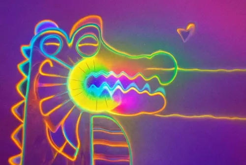 light drawing,uv,neon ghosts,psychedelic art,electric arc,light art,psychedelic,rainbow unicorn,light paint,black light,slinky,unicorn art,spectrum spirograph,drawing with light,unicorn and rainbow,ra