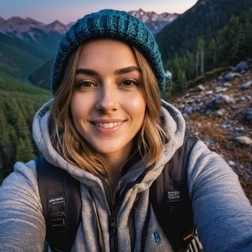 mountain hiking,mountain sunrise,hiking,beanie,mountain guide,high-altitude mountain tour,hike,lori mountain,girl wearing hat,washington state mt st helens,alpine hats,alpine sunset,mount st helens,travel woman,hiking equipment,mountain top,mount saint helens,free wilderness,watzmannfrau,hiker,Photography,General,Natural