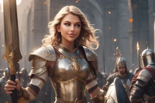 joan of arc,female warrior,massively multiplayer online role-playing game,paladin,crusader,strong women,celtic queen,warrior woman,queen,veronica,strong woman,her,swordswoman,a woman,mary-gold,woman power,elenor power,fantasy woman,girl in a historic way,woman strong,Photography,Cinematic