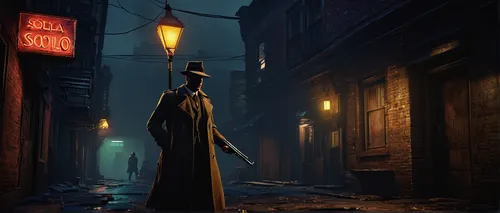 lamplighter,gas lamp,scythe,narrow street,alleyway,transistor,iron street lamp,old linden alley,blind alley,alley,street lamp,street lamps,quarterstaff,concept art,medieval street,sleepwalker,streetlamp,world digital painting,girl in a long dress,hooded man,Art,Classical Oil Painting,Classical Oil Painting 27