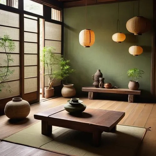 japanese-style room,ryokan,tea ceremony,ryokans,japanese zen garden,zen garden,japanese paper lanterns,tatami,bamboo plants,chanoyu,teahouse,zen stones,teahouses,ikebana,japanese lamp,bamboo curtain,yinzhen,japanese art,japanese garden ornament,tea zen,Art,Artistic Painting,Artistic Painting 38