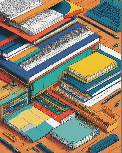 Digital system, computer architecture book, 2nd edition, chapter 4 illustration, colorful diagrams, technical drawings, CPU components, ALU, registers, buses, control unit, instruction cycle, von Neum