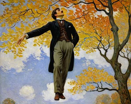 falling on leaves,throwing leaves,the autumn,autumnal,man with saxophone,autumn theme,autumn background,in the autumn,man with umbrella,fall,hanged man,in the fall,montgolfiade,moon walk,advertising figure,to fall,frutti di bosco,nature and man,baguazhang,the man floating around,Art,Artistic Painting,Artistic Painting 04