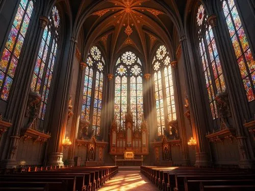 transept,presbytery,gothic church,sanctuary,cathedral,ulm minster,evangelische,stained glass windows,duomo,aachen cathedral,nave,cathedrals,cathedral st gallen,the interior,interior view,stained glass,gesu,interior,cologne cathedral,chappel,Photography,General,Realistic