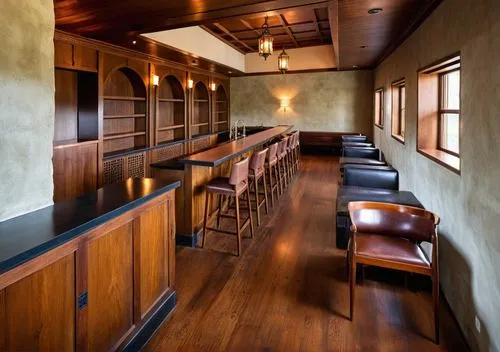 wardroom,taproom,piano bar,bar counter,wood casework,banquette,Photography,General,Realistic