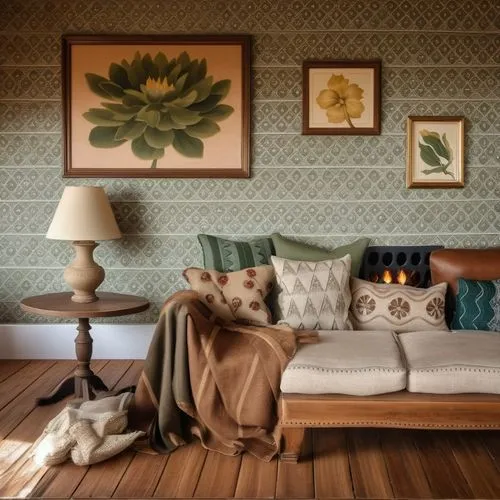 yellow wallpaper,sitting room,shabby-chic,vintage wallpaper,intensely green hornbeam wallpaper,danish room,patterned wood decoration,upholstery,settee,interior decor,interior decoration,damask,slipcov