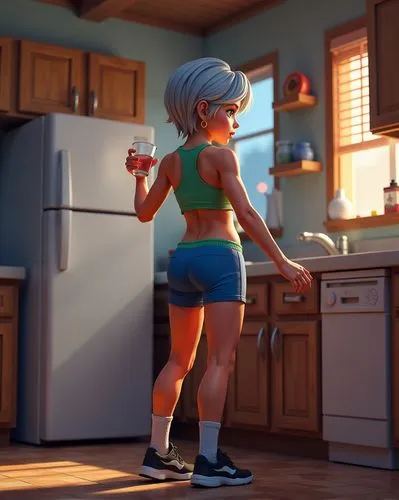 girl in the kitchen,fionna,adrien,emara,star kitchen,jazzercise