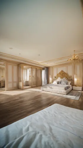 sleeping room,great room,bedrooms,bedchamber,3d rendering,modern room,bedroomed,chambre,guestrooms,bridal suite,ornate room,luxury home interior,staterooms,guest room,luxury hotel,bedroom,hardwood flo