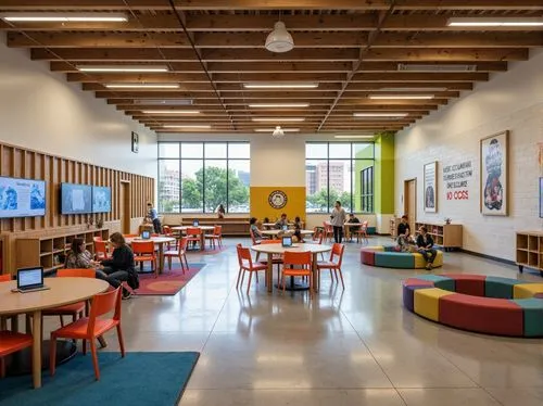 children's interior,hallward,school design,kinsolving,oclc,university library,libraries,cafeteria,ucd,mid century modern,collaboratory,lunchroom,lunchrooms,macalester,library,bibliotheek,midcentury,langara,interlibrary,reading room