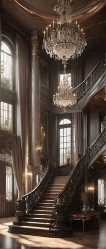 ballroom,staircase,ornate room,opulence,ballrooms,opulently,luxury decay,cochere,grandeur,winding staircase,staircases,chandeliers,mansion,circular staircase,opulent,baccarat,chandelier,neoclassical,royal interior,palatial,Conceptual Art,Fantasy,Fantasy 33