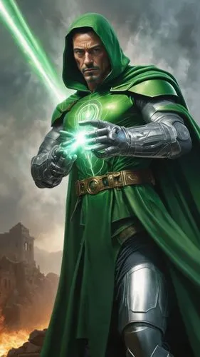 doctor doom in white armor,the star wars game character with two lights,aaaa,patrol,latveria,katarn,jedi,mandos