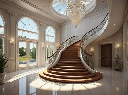 winding staircase,circular staircase,staircase,spiral staircase,outside staircase,staircases,luxury home interior,banisters,stone stairs,wooden stair railing,winding steps,stairs,wooden stairs,balustrade,stair,spiral stairs,stairway,balustrades,stairways,luxury home,Illustration,Realistic Fantasy,Realistic Fantasy 34