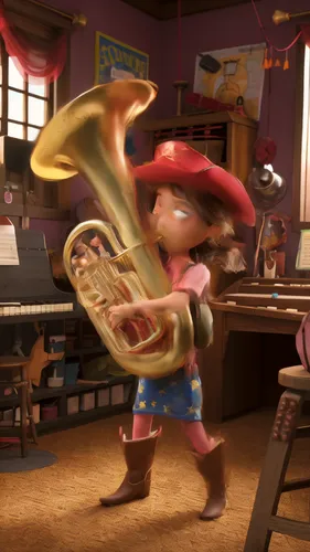 art bard,itinerant musician,drawing trumpet,trumpet player,sfm,tearaway,playing the violin,trumpeter,pirate treasure,crab violinist,plundering,trombone player,mariachis,mariachi,musical paper,trumpet 