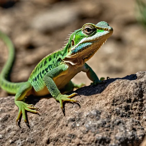 green crested lizard,european green lizard,collared lizard,western whiptail,green lizard,whiptail,green iguana,ring-tailed iguana,common collared lizard,emerald lizard,malagasy taggecko,desert iguana,eastern water dragon lizard,litoria fallax,fringe-toed lizard,wall lizard,eastern water dragon,litoria caerulea,eleutherodactylus,dragon lizard,Photography,General,Realistic