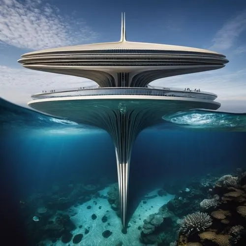 futuristic architecture,alien ship,seasteading,futuristic art museum,mothership,motherships,Photography,General,Natural