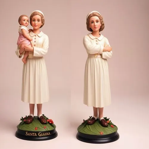 Santa Gianna from the front and coast,sewing pattern girls,christmas crib figures,porcelain dolls,kewpie dolls,doll figures,christmas dolls,vintage doll,collectible doll,model years 1958 to 1967,figur