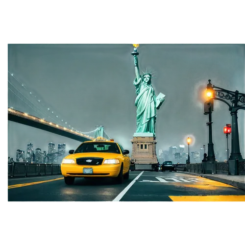 new york taxi,statue of liberty,liberty statue,usa landmarks,lady liberty,the statue of liberty,american sportscar,taxicab,liberty enlightening the world,taxicabs,nyclu,yellow taxi,american car,taxi cab,newyork,new york,citypass,liberty,traffic lamp,car wallpapers,Conceptual Art,Sci-Fi,Sci-Fi 11