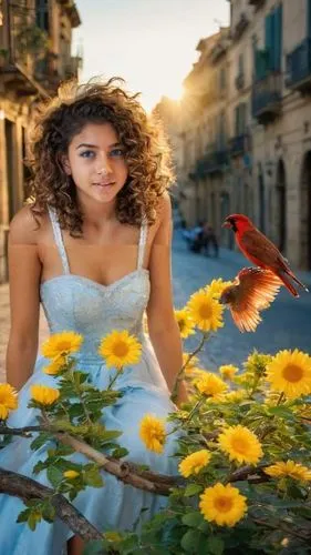 floricienta,battiato,eleftheria,girl in flowers,beautiful girl with flowers,romantica