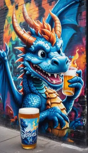 painted dragon,dragonja,charizard,blue coffee cups,alebrije,dragon fire,dragons,dragon,firedrake,dragones,graffiti art,dragonfire,fire breathing dragon,cuppa,karak,dragonetti,latte art,saphira,darragon,drinking coffee,Conceptual Art,Graffiti Art,Graffiti Art 07