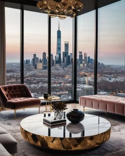 penthouses,minotti,chicago skyline,willis tower,luxe,apartment lounge,tishman,luxury real estate,modern decor,modern living room,luxury property,livingroom,kimmelman,luxury home interior,sky apartment,chicago,manhattan skyline,living room,contemporary decor,foshay,Conceptual Art,Oil color,Oil Color 08