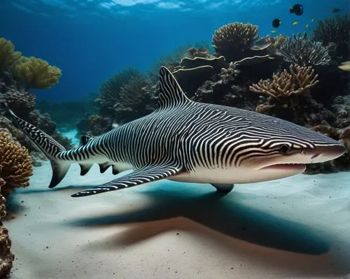 whitetip,blacktip,tigershark,remora,requin,guitarfish,Photography,General,Fantasy