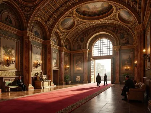 royal interior,entrance hall,invalides,palace of parliament,louvre,enfilade,hôtel des invalides,europe palace,the royal palace,louvre museum,foyer,saint george's hall,ornate room,musée d'orsay,hall of nations,kunsthistorisches museum,hermitage,grandeur,versailles,galleries